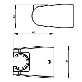 Держатель для душа Swedbe Hermes 5100 хром